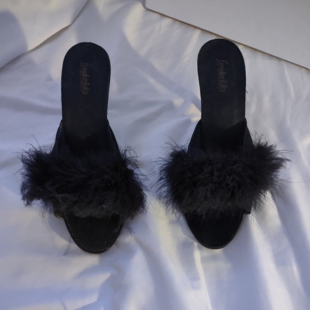 Women's Vintage Frederick's Feather Heels